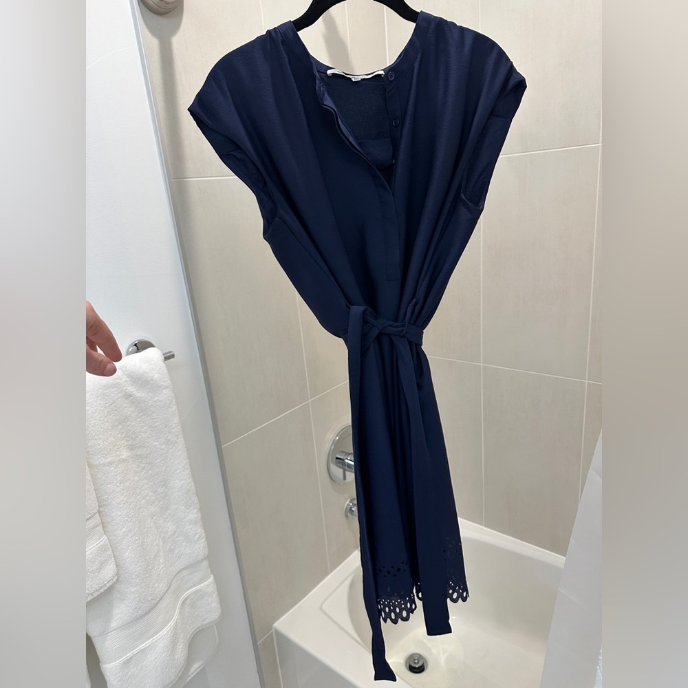 Short sleeve wrap dress